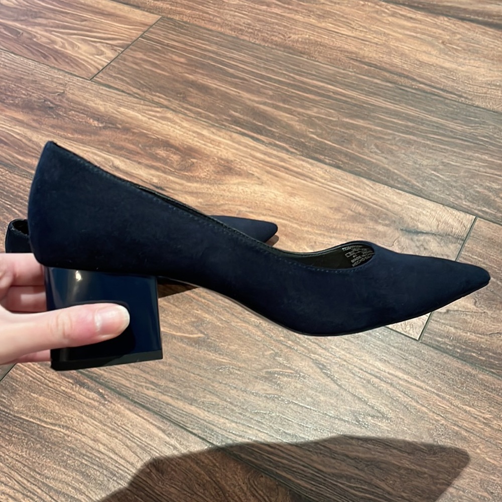 Zara Block Heel Pointed Toe Shoes